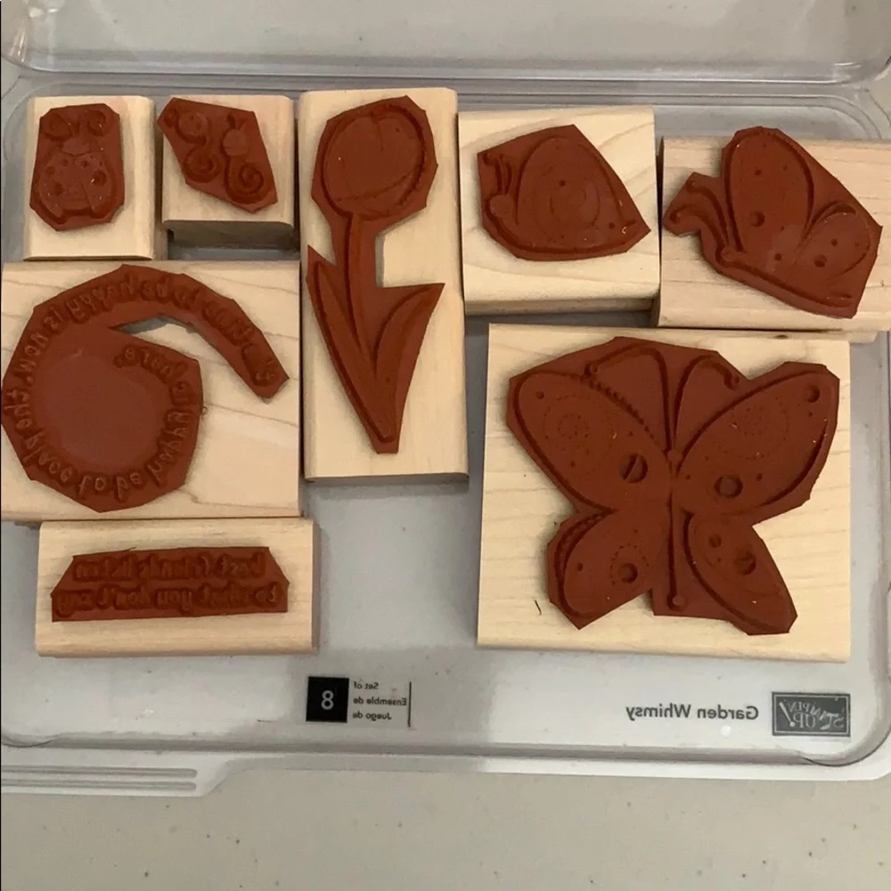 🎭 3/$25 - Stampin Up! Garden Whimsy set